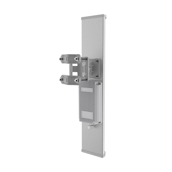How to connect a Category 6 network cable to the fiber optic interface on the panel 